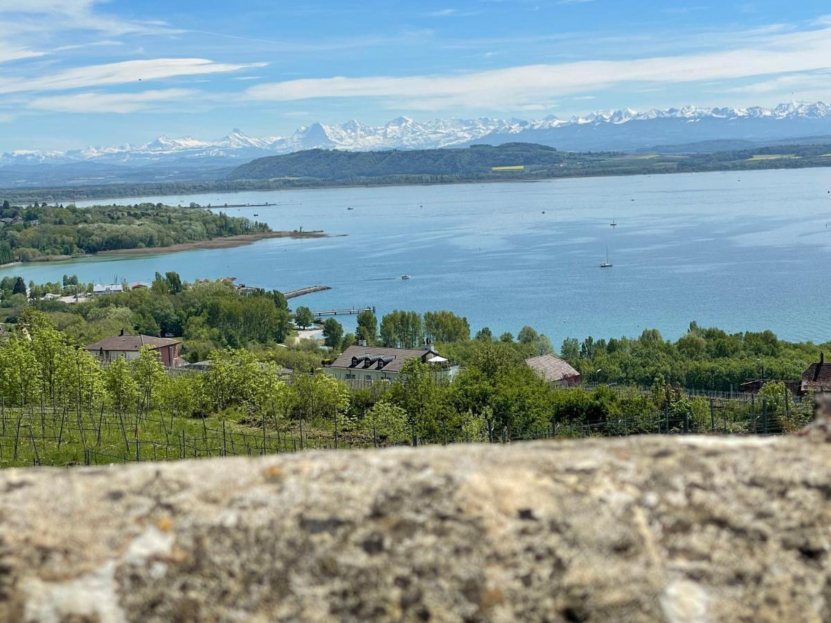 Hotel La Maison Bleue A 2 Pas Du Lac Du Neuchatel Hauterive  Zewnętrze zdjęcie